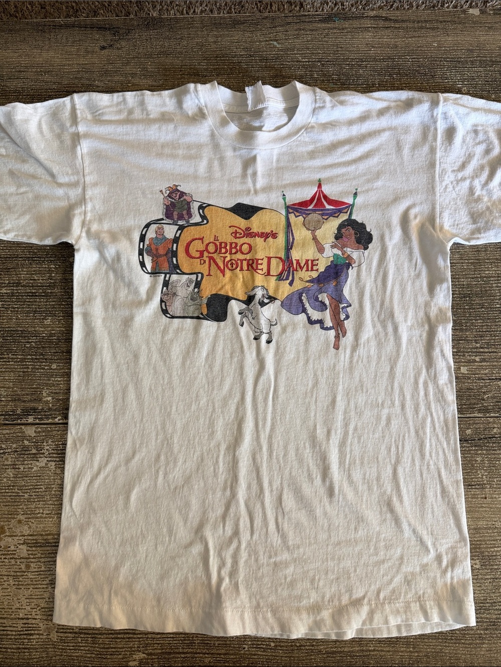 Disney vintage Hunchback of Notre Dame Italian promo shirt